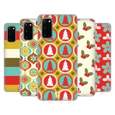HEAD CASE DESIGNS RETRO CHRISTMAS SOFT GEL CASE FOR SAMSUNG PHONES 1 - Image 1 of 4