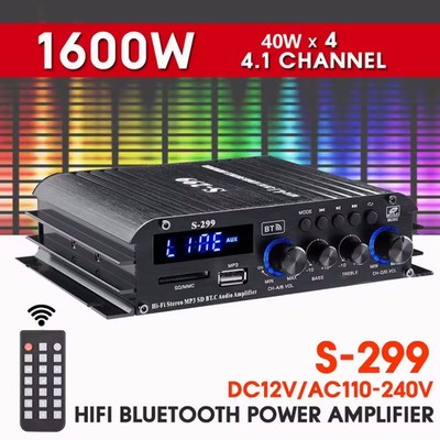 HiFi 4,1-Kanal-Bluetooth-Digital-Leistungsverstärker Heim/Auto Audio Amplifier