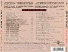 GERRY MULLIGAN - THE QUINTESSENCE/NEW YORK LOS ANGELES PARIS 1946-1955 NEW CD