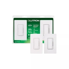 Lutron Maestro Dimmer Switch Kit for Dimmable LED and Incandescent Bulbs, White