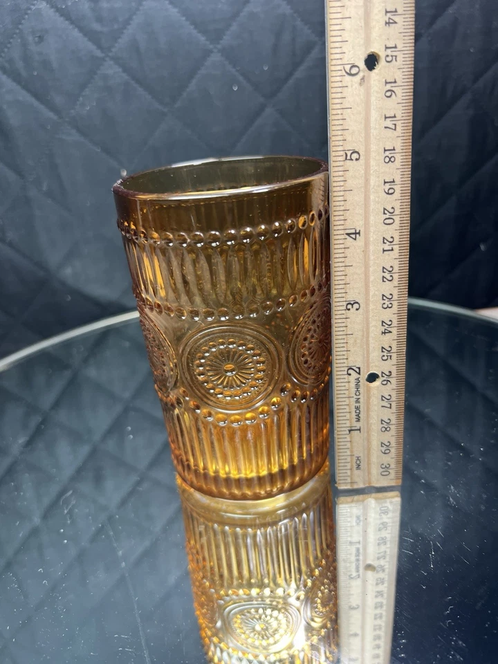 Juego de 2 vasos de vidrio ámbar The Pioneer Woman 8 oz Foto 2 de 4