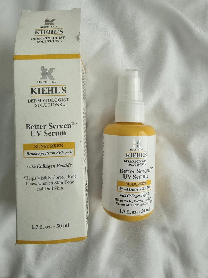 Kiehl's Better Screen UV Serum Sunscreen SPF 50+ 1.7 Oz 50 mL Full-Size 05/2026 - Image 2 of 3