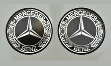 2 Stück x MERCEDES BENZ Aufkleber (Ø 30 mm) Vintage-Logo gewölbte... 2 Stück x MERCEDES BENZ Aufkleber (Ø 30 mm) Vintage-Logo gewölbte...