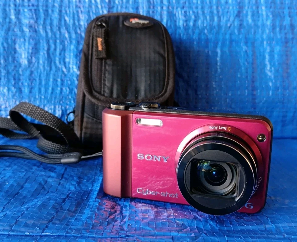 Sony Cyber-Shot DSC-H70 16.1MP 10x Optical Zoom RED Digital Camera - US Seller - Image 2 of 4