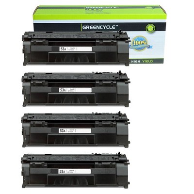 4Pk Q7553A Toner Cartridge For HP LaserJet P2014 M2727nf M2727 P2015d P2015n