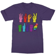 ASL Sign Language FDT Resist 47 – LGBTQ Pride Month Unisex T-Shirt