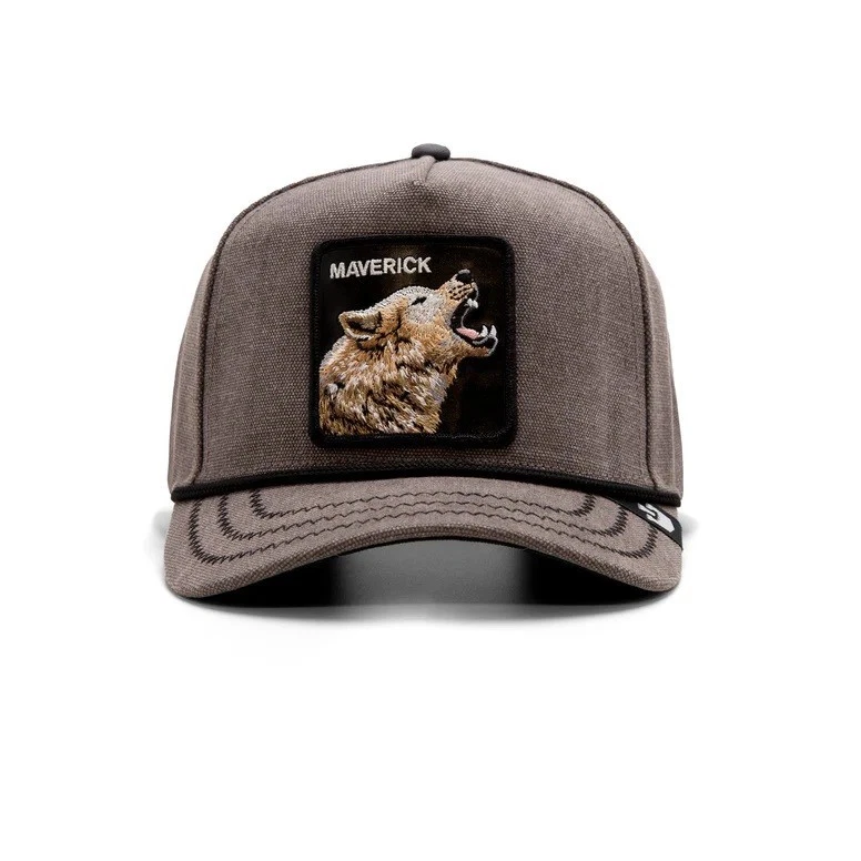 [101-1730] "MAVERICK" Goorin Bros Charcoal Adjustable Cap Howling Duck NWT