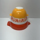 Vintage Pyrex Cinderella Bird Friendship Mixing Bowls Set 3 442 443 444