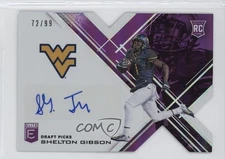 2017 Panini Elite Draft Picks 72/99 Shelton Gibson #185 Rookie Auto RC 1k9