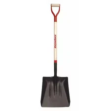 Razor-Back 79804Gr Asphalt/Coal Square Point Shovel, 14 Ga #4 Blade, Steel