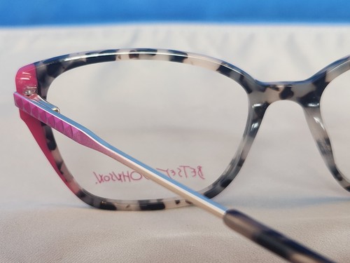 Nuevo marco de gafas para mujer Betsey Johnson edición limitada plástico tortuga 53-16 - Imagen 13 de 17