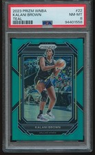Kalani Brown 2023 Panini Prizm WNBA Teal Prizm /49 #22 PSA 8