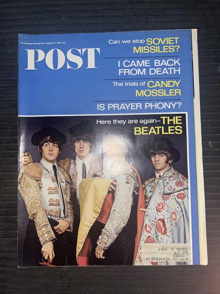 1966 (8/27) Saturday Evening Post Magazine The Beatles Cover ; Great Condition - Image 2 of 4
