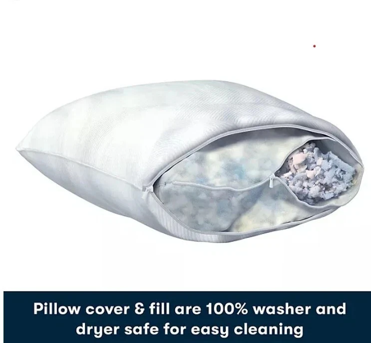 Serta 2-Pack Gel Memory Foam Cluster Bed Pillow - Image 4 of 4