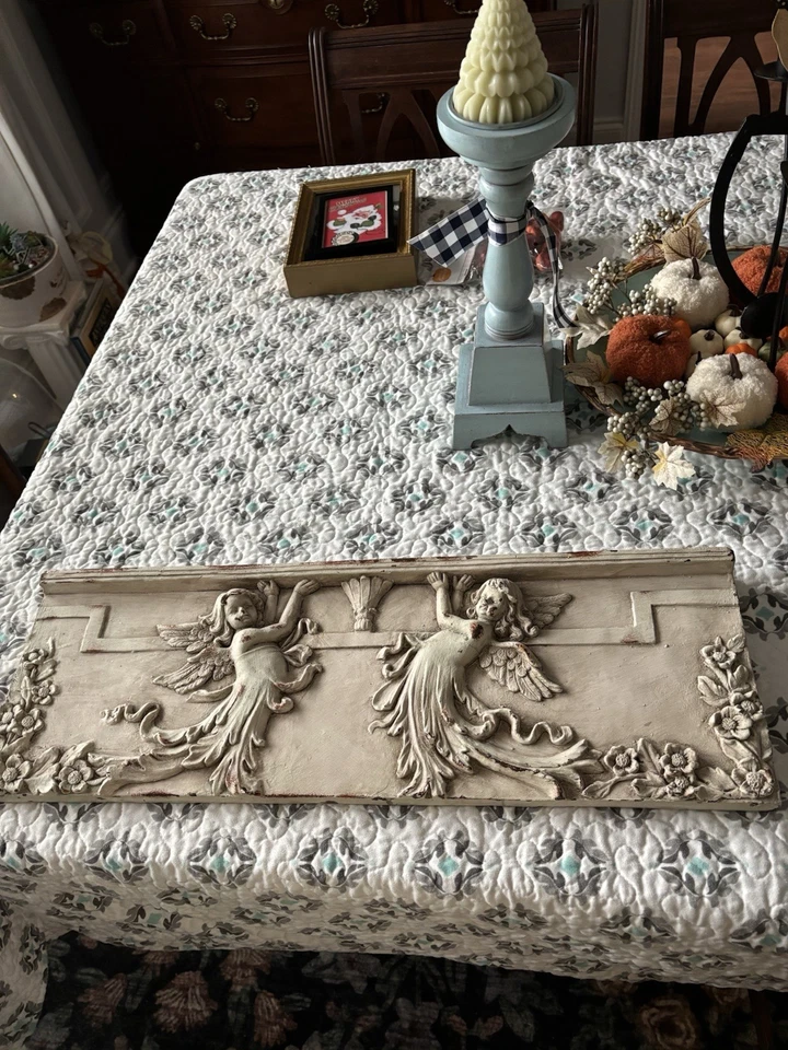 Reproducción Arte de Pared Salvamento Arquitectónico con Ángeles en Detalle 8 X 23,75 Pulgadas Foto 4 de 4