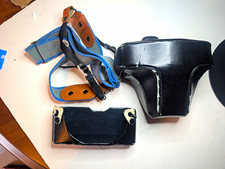 Leather Soft Camera Case w/ Strap for Olympus OM Series OM-1, Black