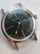 Vintage Wadsworth Avia FHF 72 Swiss Black Dial Mens Watch Runs4Resto
