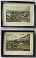2x Vintage F. C. Turner “Vale Of Aylesbury Steeple Chase” Horse Racing Prints