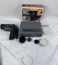 Vintage Presto Shine On Home Travel Electric Shoe Polisher In Case 08701