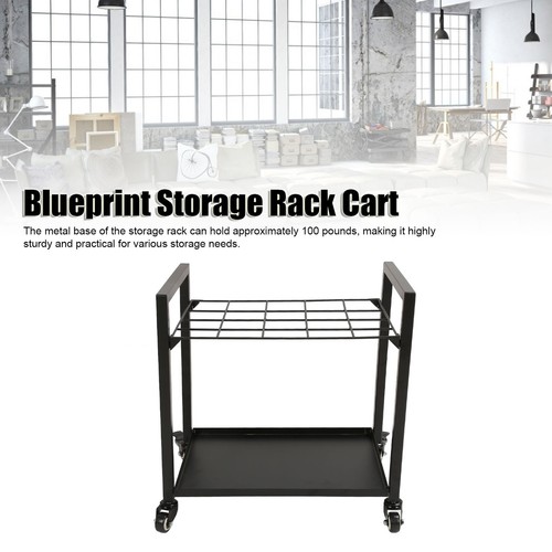 20 Fächer Bauplan Aufbewahrung Regal Wagen Bauplan Rolle Aktenhalter mit Rollen USA - Bild 19 von 24
