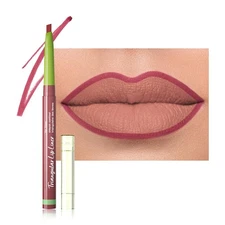 evpct Plum Red Triangle Lip Liner Pencil Stick for Women, Retractable Lips Li...