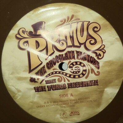 PRIMUS Chocolate Factory Brown Vinyl LP VG+ 2014 Prawn Song ATO