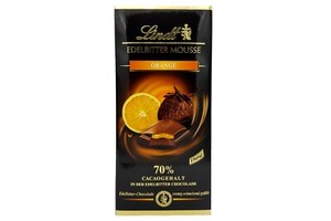 Image of 5x LINDT Orange fine dark mousse 70% cocoa chocolate TRACKED