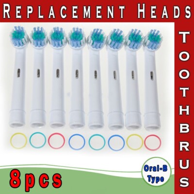 8x Ersatzköpfe Oral B kompatibel Elektrische Zahnbürstenköpfe