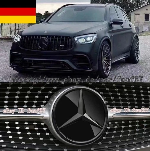Für Mercedes Benz 2019-2022 Neu W205 W177 Schwarz Stern Emblem 