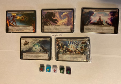 PLANECHASE-MTG-ALL 50 Cards & 5 Planar Dice Set!-March of the  Machines-Commander