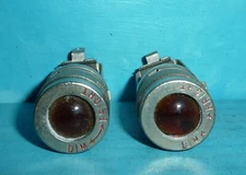 2 Aircraft Pilot Panel Lamps Lights Bayonet Base Dimmable Amber