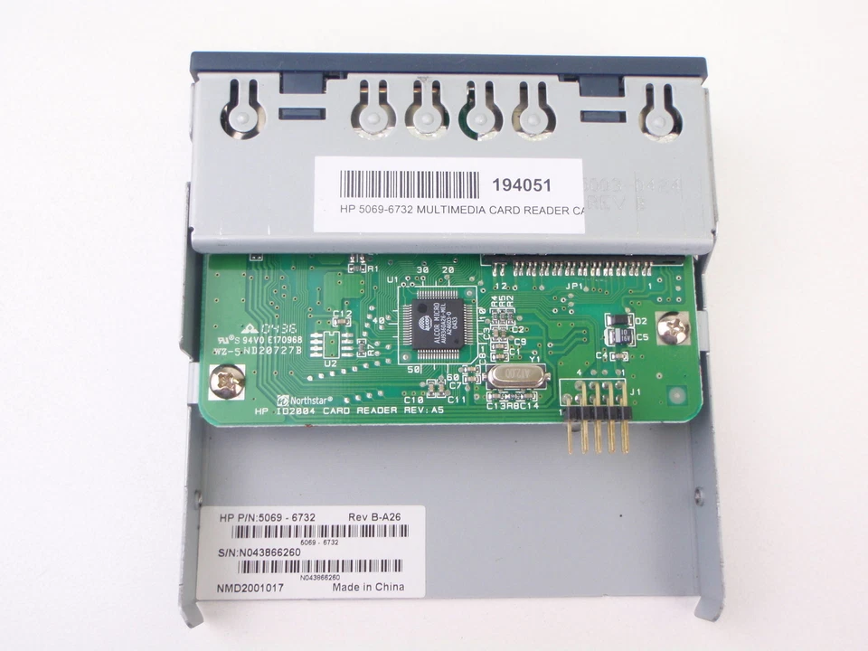 MULTIMEDIA FLASH CARD READER XD MMC SD USB 2.0 MS MS PRO CF 5069-6732 HP - Image 3 of 4