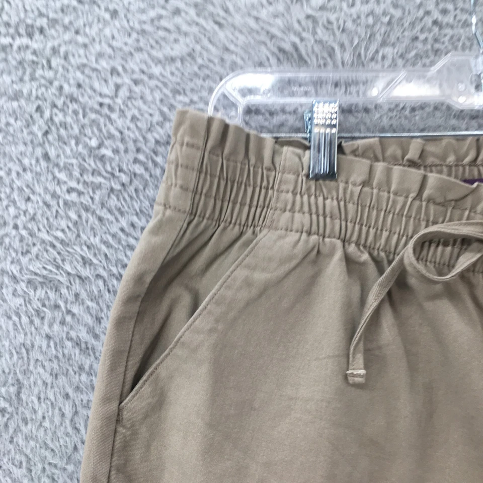 Pantalones de chándal Gloria Vanderbilt para mujer 14 (real 34x26,5) beige tiro alto informales Foto 3 de 4