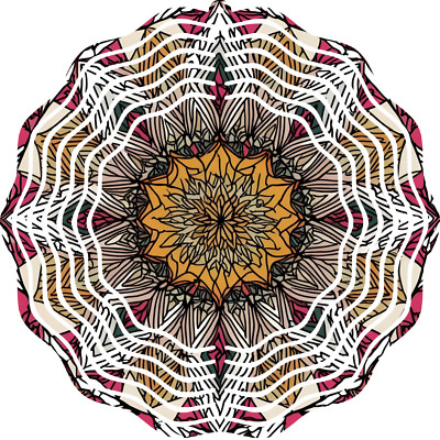 10'' Mandala Wind Spinner Sacred Geometry Metal Art Boho Zen Garden Yard 3D Decor