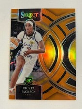 RICKEA JACKSON 2024 Panini Select WNBA ORANGE Prizm rookie # 57/125