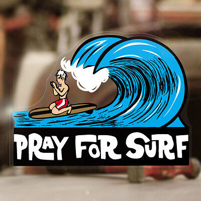 Pray for Surf Aufkleber Sticker Autocollante Pegatina Hawaii Surf Surfing