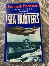 VINTAGE BOOK WAR WW2 PAPERBACK SEA HUNTERS BATTLE FOR ATLANTIC POOLMAN 8