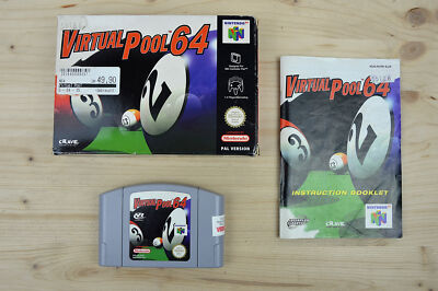 N64 - Virtual Pool 64 - (OVP, mit Anleitung)