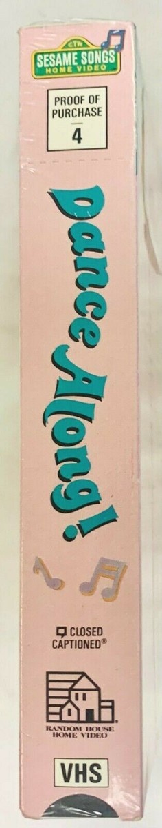 1990 Dance Along Sesame Street Home Video VHS 081021dmvhs for sale