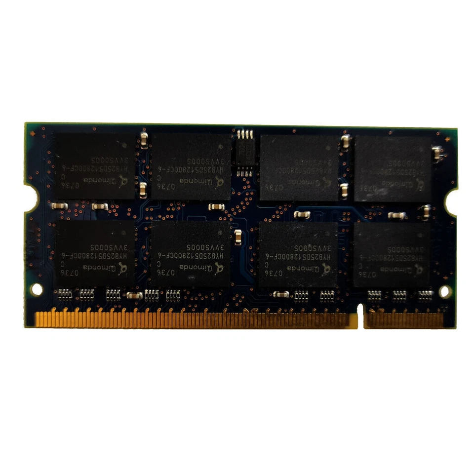Qimonda 1GB PC-2700 333 MHz DDR SO-DIMM SDRAM Memory (HYS64D128021EBDL-6-C) - Image 2 of 2