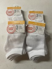 Lot Of 4 Wonder Nation 3 Pack Boys No Show Socks Small 4 1/2 - 8 1/2 New SKU A18