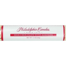 Philadelphia Candies Milk Chocolate with Almonds Bar 1.5 Ounce, Set of 30 Candy