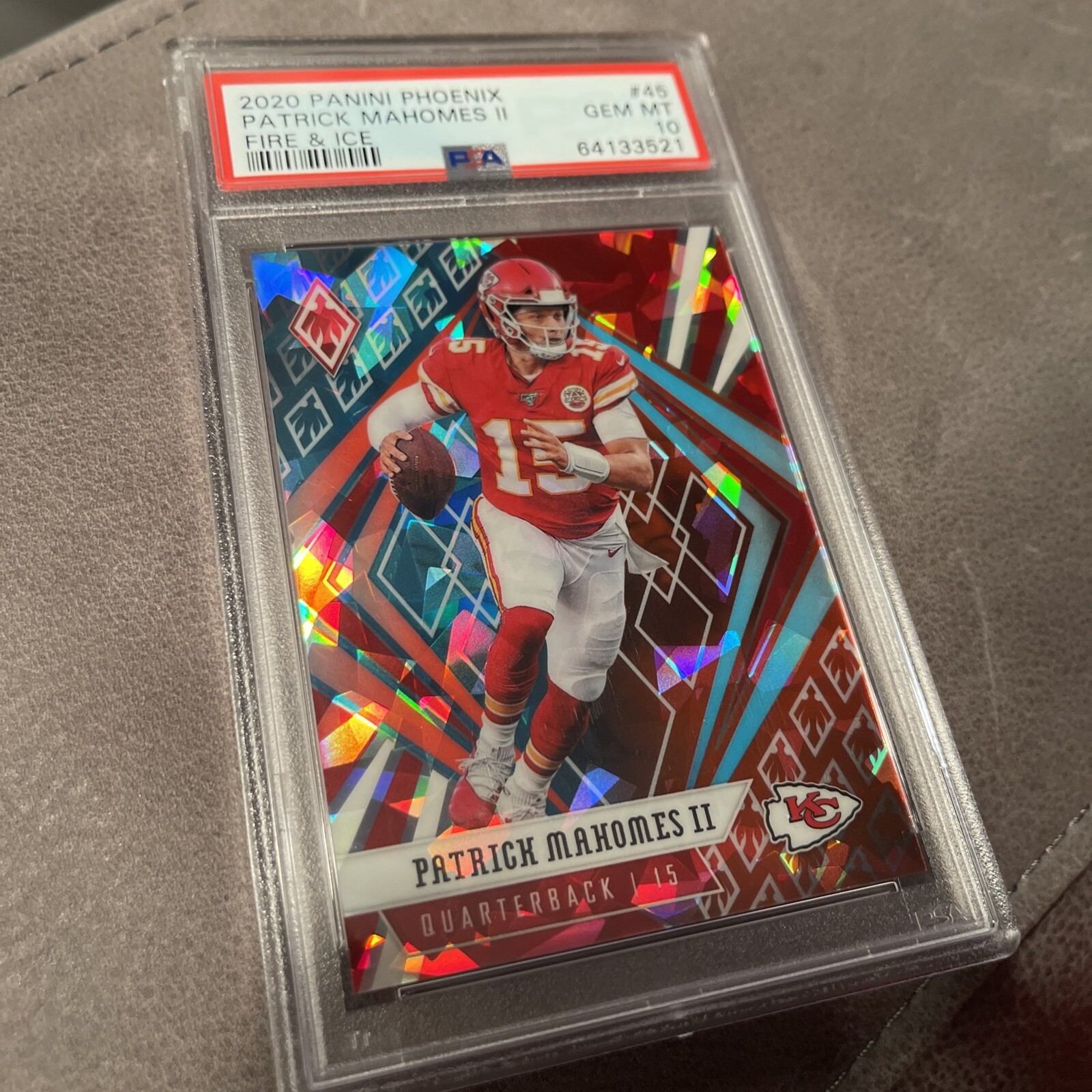 2020 Panini Phoenix Patrick Mahomes II Fire & Ice 24/50 PSA 10 KC