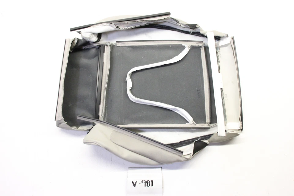 Nueva cubierta de asiento inferior OEM Audi cuero gris 2008-2015 TT original 8J0881405L65U Foto 2 de 2