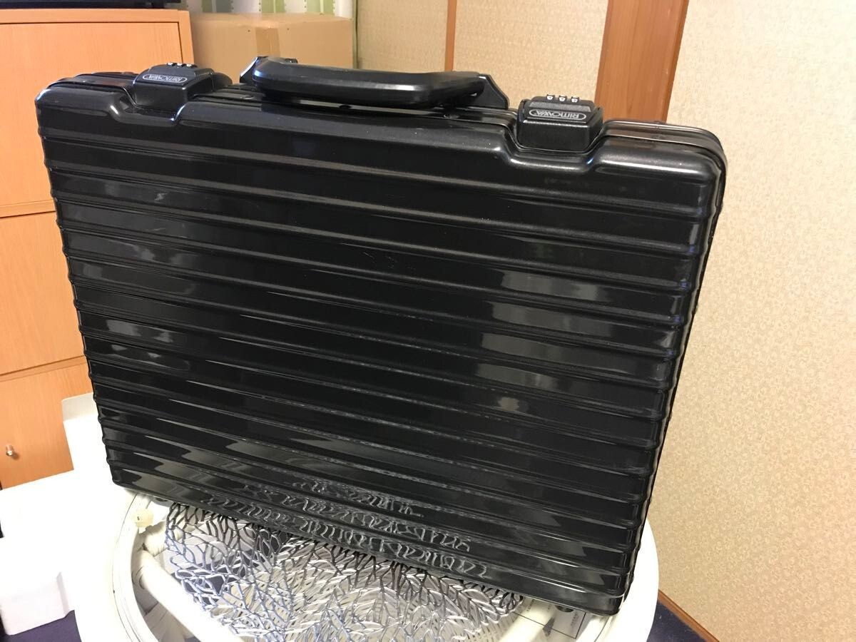 Rimowa Attache Case Business Bag Black Polycabonade