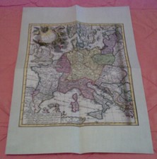 Święte Cesarstwo Rzymskie na mapie historycznej z 1750 roku - replika