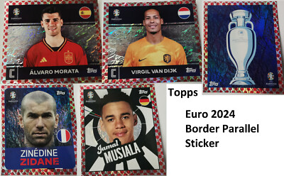 Topps UEFA EURO 2024 Germany - EURO BORDER PARALLEL - Sticker EM24