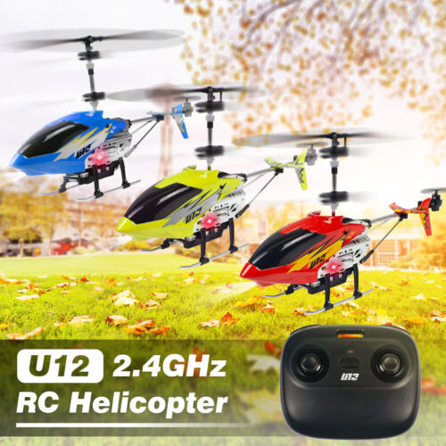 S107/U12S Mini RC Helicopter Remote Control Helicopter Phantom 3.5CH Toy Gift US - Picture 4 of 41