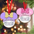 Custom Birth Announcement Ornament, Custom Newborn Baby Birth Stats Keepsake