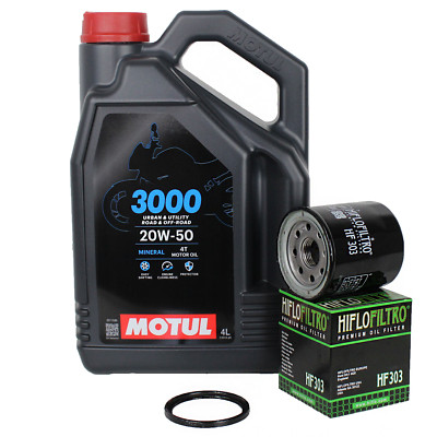Ölwechsel Öl Ölfilter Motul 3000 20W50 Motoröl für Honda GL 1500 Goldwing 88-01